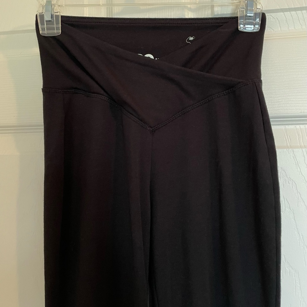 Juniors wide leg crossover yoga pants